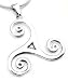 Sterling Silver Wiccan Celtic Triskele Swirl Pendant