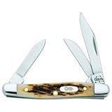 Case Cutlery - Small Stockman Amber Bone 3 Blades