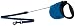 Kitchen & Housewares : Flexi Comfort Leash - Medium Blue