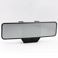 O-SKY 4.3' Dual Cameras HD 720P Car DVR Video Recorder Camcorder Rear View Mirror Reverse Backup Parking Camera G-Sensor H.264 Motion Detection