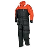 MUSTANG DELUXE ANTI-EXPOSURE COVERALL and WORKSUIT L OR/BK