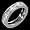 Bliss - size 6.25 Titanium Princess Cut Diamond Eternity Band