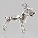 Sterling Silver Dog Charm / Pendant, #2511ceo
