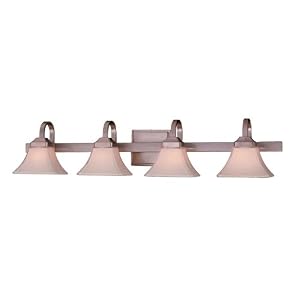 Minka Lavery Agilis 6814-84 Large Glass Reversible 4-LT 400w (8H x 43W) Vanity Lighting in... by Minka