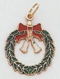 Wreath and Bell Charm - A0357 - B0002ST3T4