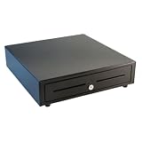 APG Cash Drawer Vasario Series VB-1616 (painted front with dual media slots, 320 MultiPRO interface and 16 inch x 16 inch) - color: black