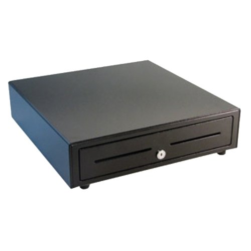 APG Cash Drawer Vasario Series VB-1616 (painted front with dual media slots, 320 MultiPRO interface and 16 inch x 16 inch) - color: black