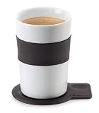 Blomus 63421 Desa Kaffebecher mit Untersetzer Durchmesser 8 cm, H&ouml;he 11 cm