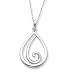 Remember Me Always, Teardrop Necklace in Sterling Silver
