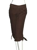 BCBGirls Corduroy Crop Pants in Bitter Chocolate