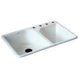 KOHLER K-1357-HR-96 Devonshire 5-Foot Whirlpool, Biscuit