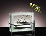 Studio Silversmiths 43528 10 INCH GLASS VASE ON RACK