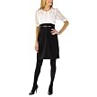 Mossimo&reg; Black Women's Ruffle Front 2Fer Dress - White/Black