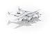 Virgin Galactic SpaceShip - Metallmodell im Maßstab 1:200