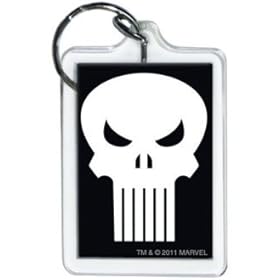  Marvel Comics Punisher Logo Lucite Keychain 65785KR