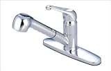 1 Lever Handle Chrome Kitchen Faucet Less Spray