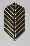 3 sets Black/Gold Slim flights, Amerithon, Made in the USA
