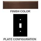 Classic Accents Oil Rubbed Bronze Single Gang Toggle Switchplate