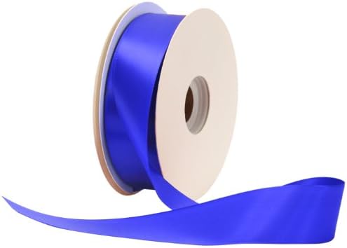 Offray Single Face Satin Craft  7/8-Inch by 100-Yard Ribbon Spool, Royal