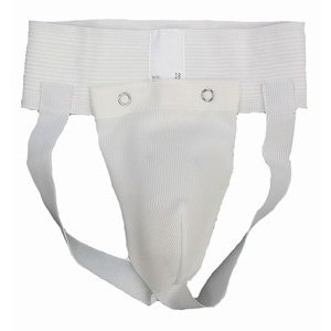 Groin Guard White Junior -Elasticated waist/Removable 