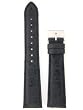 Watch Band Genuine Ostrich Leather Strap 18mm Black with Quick Release Springs