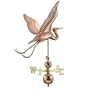 Whitehall Products Copper Heron Weathervane 44.5" - Polished