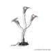 Paulmann 3-er Tischleuchte Flower satin 3x20W G4