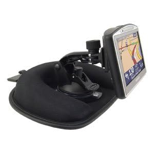 CM012+GN014-SPH+APTTGO520: Deluxe Non-Skid/Friction Style Weighted Dash Mount with Safety Hook for TomTom GO 520 530 720 730 920 930 Edition GPS