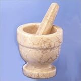 Evco International Creative Home 74070R Champagne Marble Mortar/Pestle