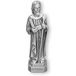 Fine Pewter Saint Thomas the APostle 3.5-inch Statue and Prayer Card