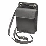 ID Neck Pouch,Vertical,37" Lanyard,3-1/2"x3-3/4"x1",Black