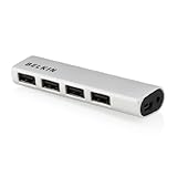 Belkin Ultra Slim Aluminium Series 4-Port USB 2.0 Hub (F4U038-APL)