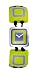 Moschino Ladies 7753260015 'I Love 70's' Green/Purple Expandable Bracelet Watch