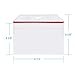 10 Pack Horizontal Extra Thick Clear ID Badge Holder Card Holder with Resealable Zip for Multiple Cards (Vinyl PVC) by Wisdompro - Red Zip (4-3/8