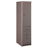 Taupe Vertical Locker Bush Advantage Series A Collection By Bush Furniture