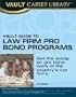 Vault Guide to Law Firm Pro Bono Programs