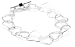 ELLE Jewelry Open Heart Linked Sterling Silver Bracelet, 7.5