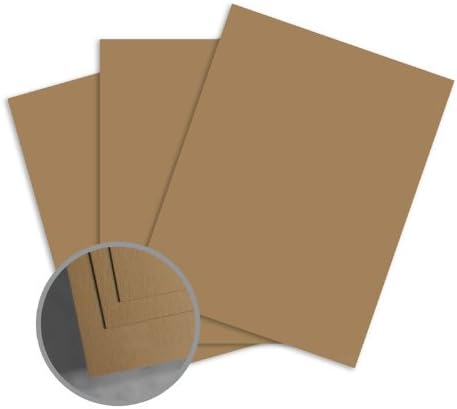 ColorMates Dark Coffee Brown Card Stock - 8 1/2 x 11 in 65 lb Cover Smooth 25 per Package