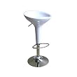 2 White Adjustable Barstools By Wholesale Interiors
