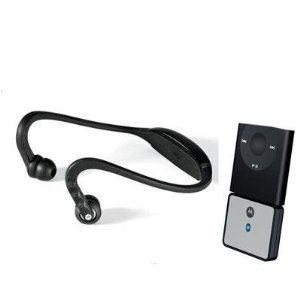 316KJ5Pz%2BbL Motorola MOTOROKR S9 HD   Headset ( in ear ear bud (with behind the neck mount) )   wireless   Bluetooth 2.0   with Motorola Bluetooth Adapter for iPod D670
