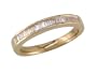 18k Yellow Gold 1/4ctw Baguette Diamond  Band (H, SI2)