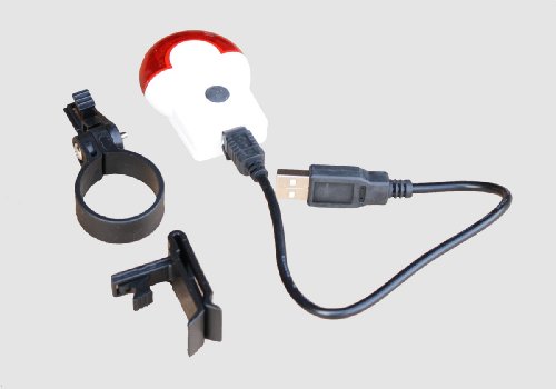 Black Widow Front and RSP 5 LED Rear Light USB Rechargeable Light Set.