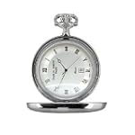 SAVE $194.95 - Charles-Hubert, Paris Sterling Silver Quartz Pocket Watch $390.00