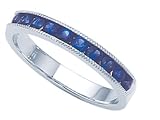 0.60 cts Sapphire Band - Platinum, 18kt White or Yellow Gold LIFETIME WARRANTEE