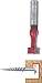 Freud 70-104 25/64-Inch Diameter Key Hole Router Bit with 1/4-Inch Shank