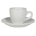 COLORcode Espresso Cup and Saucer Set Service for 4 - White Chocolate