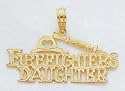 14K Gold Firefighters Daughter Pendant