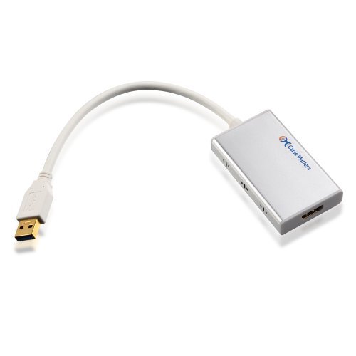 Cable Matters SuperSpeed USB 3.0 to HDMI Audio Video Adapter for Windows & Mac up to 2048x1152 / 1920x1200 Cable Matters SuperSpeed USB 3.0 to HDMI Audio Video Adapter for Windows & Mac up to 2048x1152 / 1920x1200