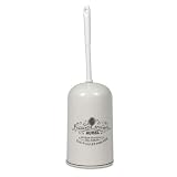 Toilet Brush in Ivory Ceramic by America Retold