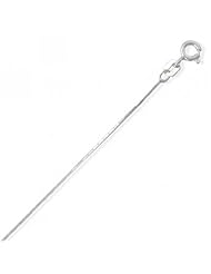 MMA Silver - 18 inch Square Boston Chain